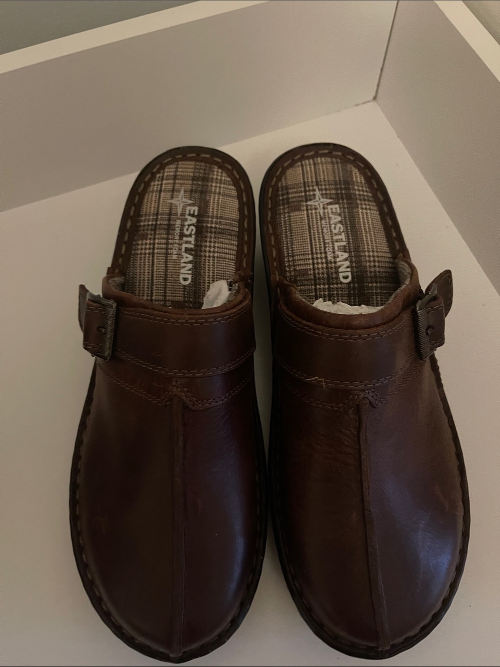 EASTLAND MAE LEATHER CLOGS – SIZE 9 / EU 40 – NEW! - Picture 7 of 8